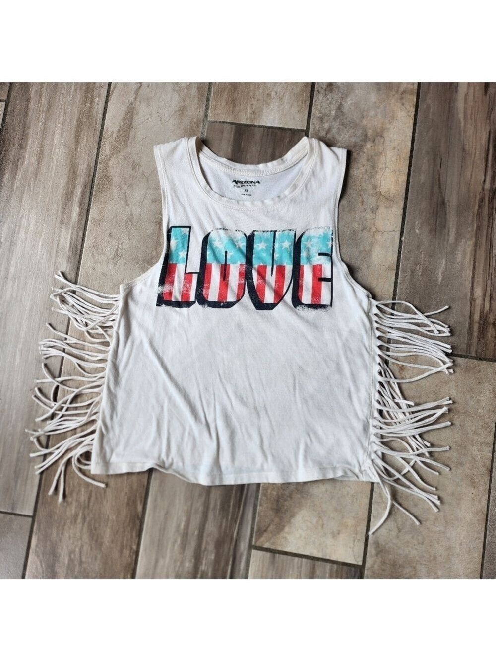 Arizona Jean Co. White Crewneck Tee